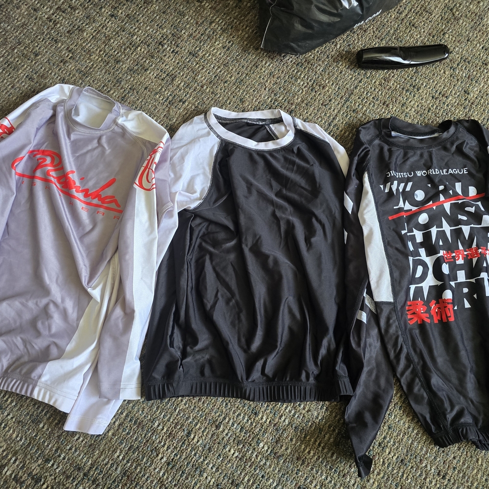Kids Jiu-jitsu Rashguards- Set of 3